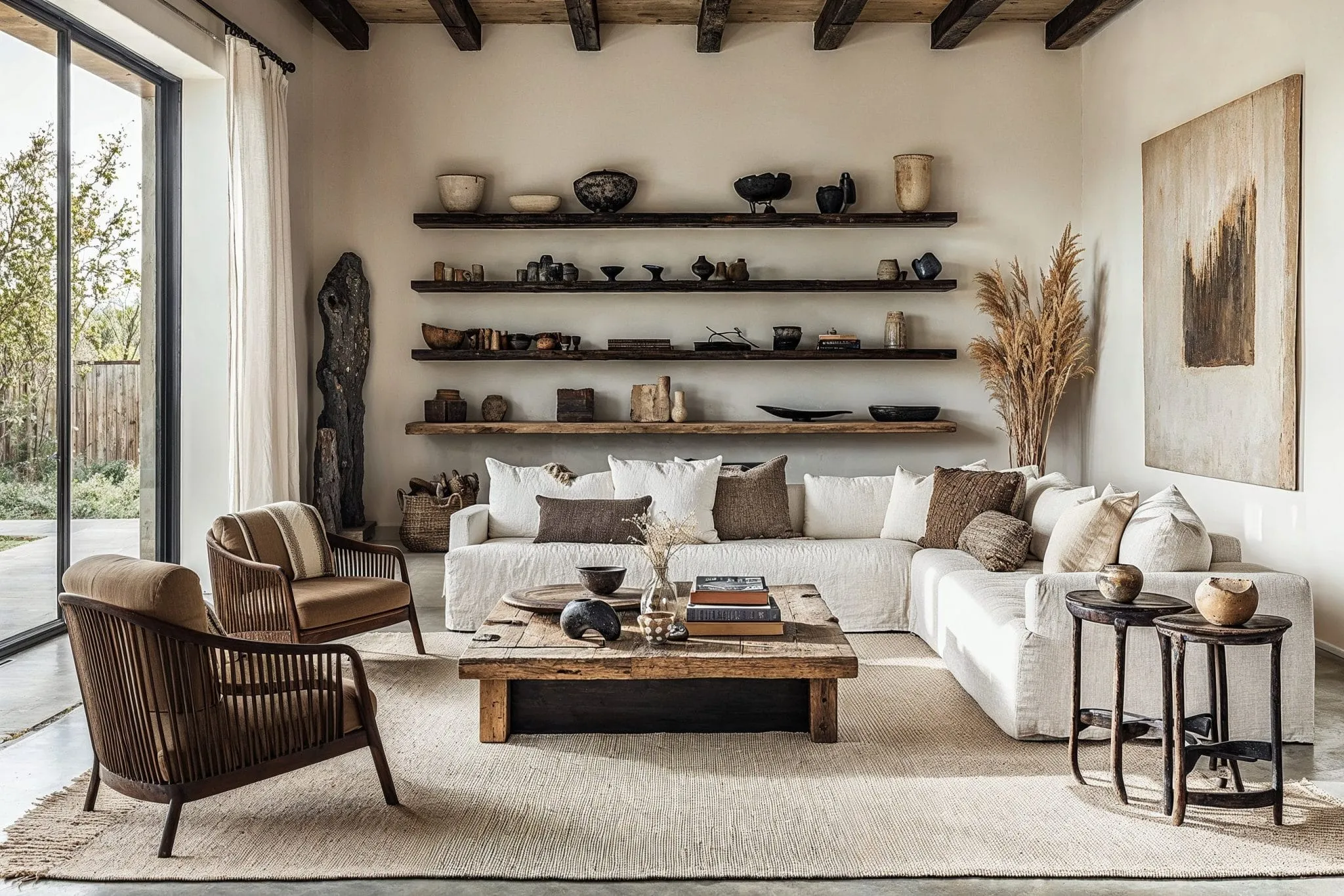 Wabi Sabi meets hygge in a rustic interior design by Decorilla 2048x1365